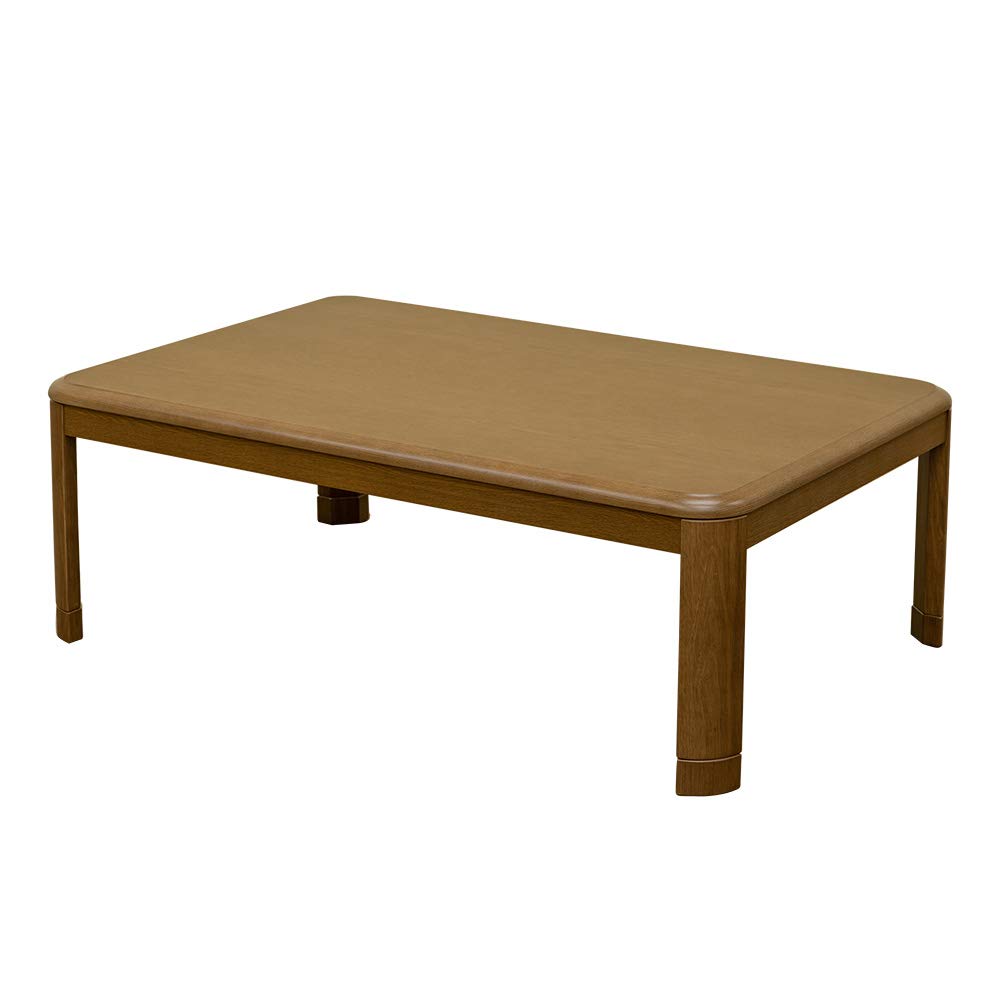 サカベ こたつテーブル 5cm継脚付き 120×80㎝ 長方形 木製 手元コントローラー 600Wハロゲンヒーター ブラウン MYK-T120BR商品画像