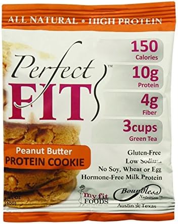 Perfect Cookie Protein Cookie - Peanut Butter - 1.41 oz - Case of 12 - Wheat Free -