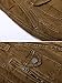 OCHENTA Men's Multi Pockets Military Cargo Pants #3380 Coffee 36
