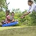 Super Spinner Swing, FUN! Safe Solid Comfortable Seat, FREE 10 ft. Tree Swing Hanging Kit, Holds 200 lb, Fully Assembled Easy Install on Tree or Swing Set (Blue)