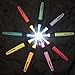 LED Crochet Hook Set, 3pcs/9pcs Light Up Knitting Needles Weave Sewing Tool Accessories (Pattern D=9 size)