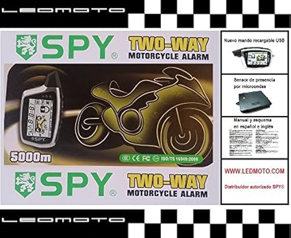 Alarma de moto SPY5000M con módulo sensor de presencia por microondas (Nuevo modelo)