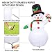MerryXGift Christmas Inflatable Snowman 6ft - Xmas Airblown Inflatable Blow up Decorations for Yard Outdoor Garden Lawn