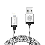 iPhone 6 Charger, iOrange-E 10ft Braided Cable Apple Certified Lightning Cable & USB Data Sync iPhone Cable for iPhone 6 6S Plus 5S 5C 5, iPad Air, iPad Pro, iPad Mini 4, iPod 5 Nano 7, Silver
