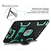 iPad Air Case,TIANLI(TM) ArmorBox [Dual Layer] Convertible [Heavy Duty] Rugged Hybrid Protective with Kickstand Case for iPad Air+[Screen Protector+Stylus Pen+Cleaning Cloth],Black Green