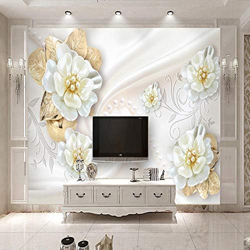 Custom Photo 3d Wallpaper For Walls Roll Embossed Flower Modern Simple Living Room Tv Background Mural Wall Papers Home Decor 350x245cm Amazon Com