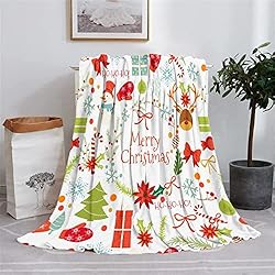 Christmas Throw Blanket,Super Soft Cozy Flannel
