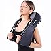 yosager Cordless Rechargeable Shiatsu Shoulder Massager Shiatsu Neck Back Massager with Heat Kneading Massager for Neck, Shoulder, Back, Foot Pain (Wired)
