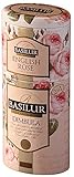 Basilur | English Rose & Dimbula Region Black Tea | Single Origin Ceylon tea | Two Layered Designer Metal Caddy