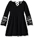 Kensie Girls' Bell Sleeve Knit Skater Dress