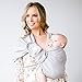 LÍLLÉbaby Eternal Love Ring Sling for Versatile Babywearing, Silver Straw - Removable Pocket