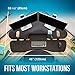VARIDESK Cube Series by Vari - Height Adjustable Standing Desk for Cubicles - Stand Up Desk Converter for Dual Monitors - (Black) (Cube Corner 48)