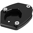 CHIFUN Kickstand Enlarger Pad Side Stand Extension Plate Compatible with Kawasaki Versys650 Versys 650 2010-2023(Black)