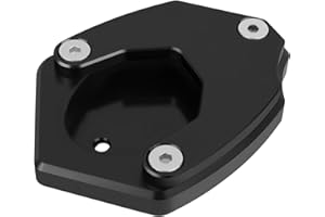 CHIFUN Kickstand Enlarger Pad Side Stand Extension Plate Compatible with Kawasaki Versys650 Versys 650 2010-2023(Black)