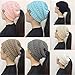 GuGio Women's Ponytail Messy Bun Knite Beanie Winter Warm Stretch Hat Skull Cap