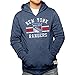 New York Rangers Adult Vintage Tri Bar Hoody - Navy ,