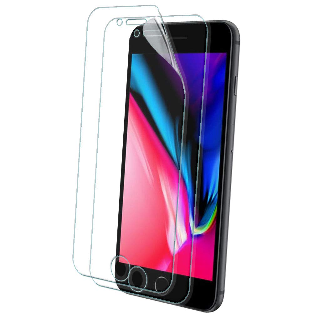 TECHGEAR [2 Pack] Screen Protectors to fit iPhone SE 5G 2022/2020, iPhone 8, iPhone 7 4.7" [ghostSHIELD Edition] Genuine Reinforced Flexible TPU Screen Protector Guard Covers with Full Coverage