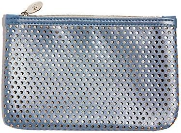 Ipsy January 2017 Silver Zippered Makeup Cosmetics Bag