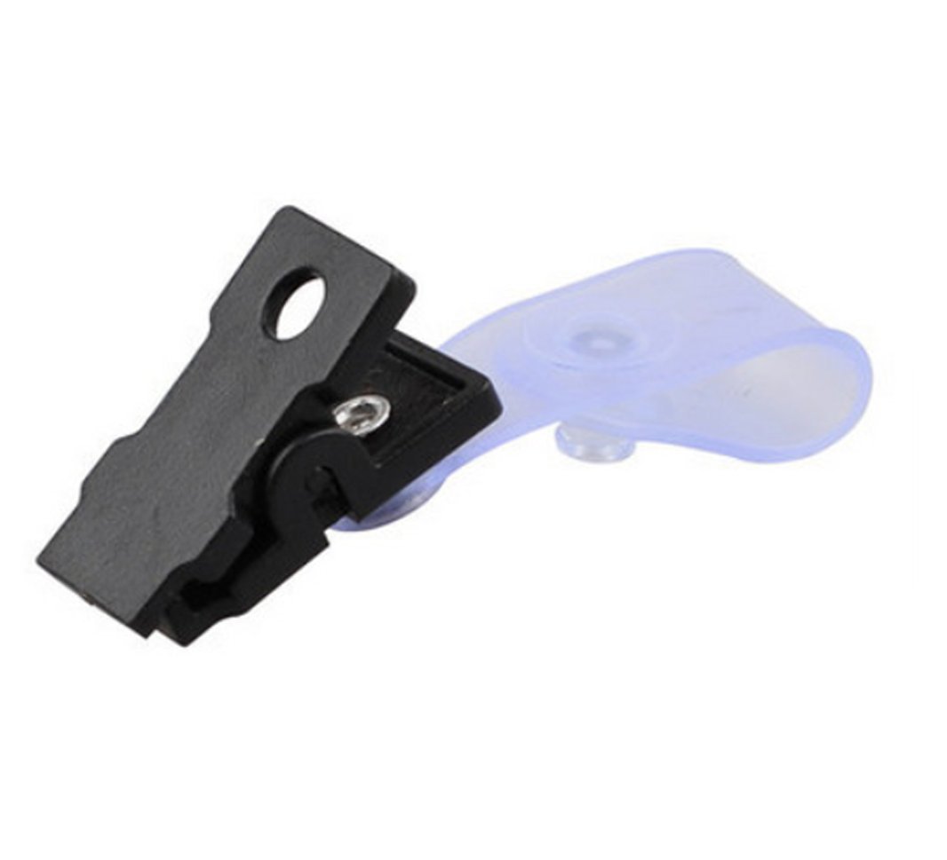 24Pcs Plastic Badge Clips Badge Strap Clip with Clear PVC Straps for ID Card Name Tag Badge Holder (Black)