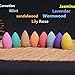 AUSWIND Thailand Pagoda Incense Back Cone Scent - 40 Grain per Plastic Bag, 8 Mixed Scents