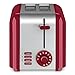 Cuisinart CPT-320R 2-Slice Compact Toaster, Stainless Steel/Red