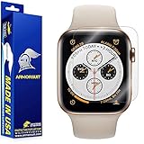 ArmorSuit [6 Pack] MilitaryShield Screen Protector for Apple Watch Series 4/5 (44mm) [Max Coverage] - Anti-Bubble HD Clear Film