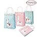 OurWarm 15Pcs Llama Party Supplies Tote Gift Bags, Llama Party Favor Bags for Birthday Baby Shower Party Decorations (Pink, Blue, Mint Green)