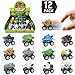 Liberty Imports 12 Pack Monster Truck Pull Back Cars, Large Animal Toy Pullback Racers Vehicles Party Favors Play Set for Kids, Boys, Toddlers