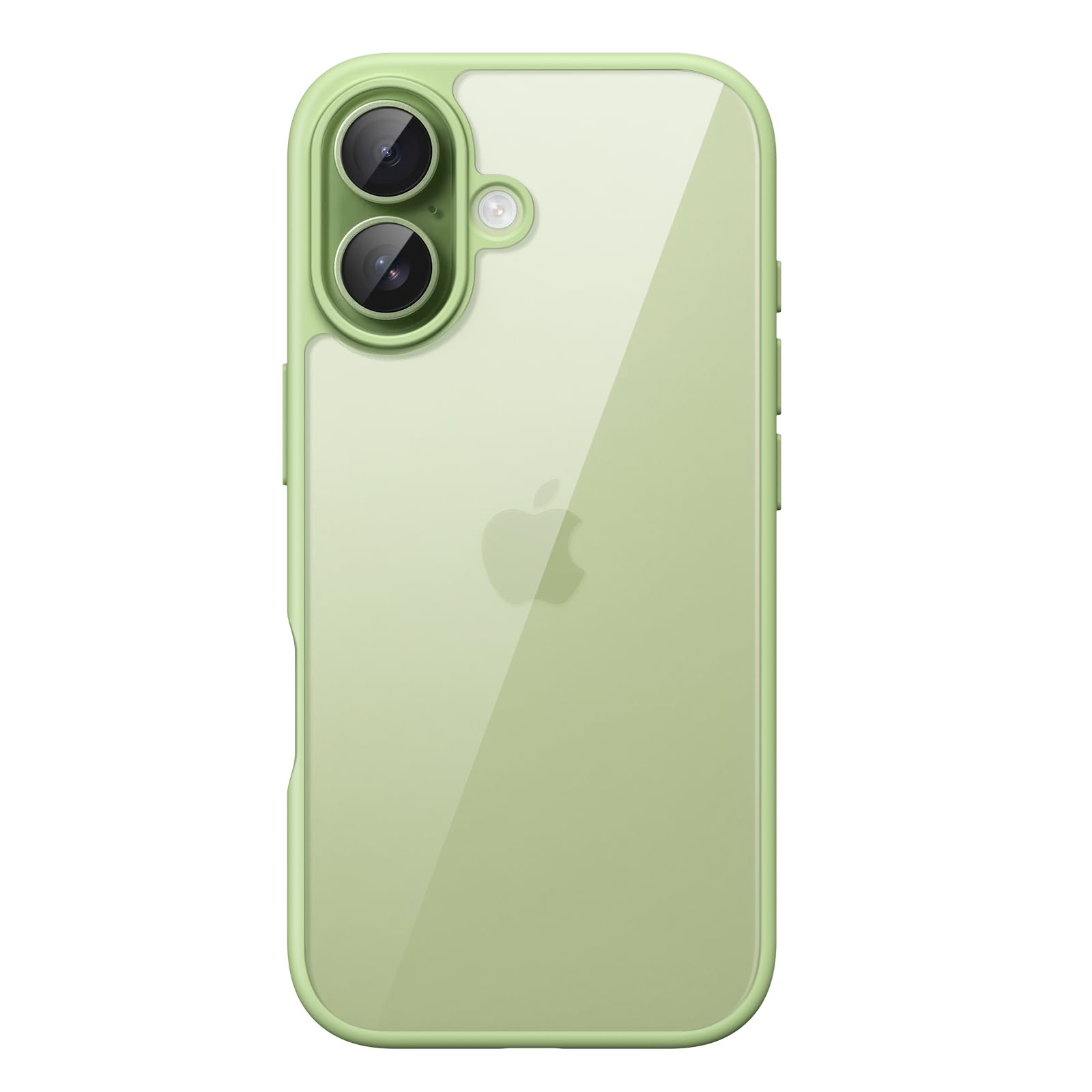 JETech Case for iPhone 17 6.3-Inch, Shockproof Phone Bumper Cover, Solid Color Matte TPU Frame, Anti-Scratch Clear Back (Sage)