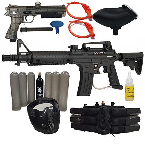 Tippmann Alpha Black Elite Rifle + JT ER2 Pistol - MEGA Dual Gun Paintball Package