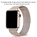 OROBAY Compatible with iWatch Band 38mm 40mm, Stainless Steel Milanese Loop with Magnetic Closure Replacement Band Compatible with Apple Watch Series 4 Series 3 Series 2 Series 1, Champagne Gold