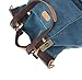 KISS GOLD(TM Women's Casual Canvas Top-Handle Bag Shoulder Bag (Blue)