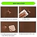 Leather Repair Patch, Leather Patches for Couch, 4X8 Inch Leather Stickers for Sofa,Chair, Car Seats (Grey)