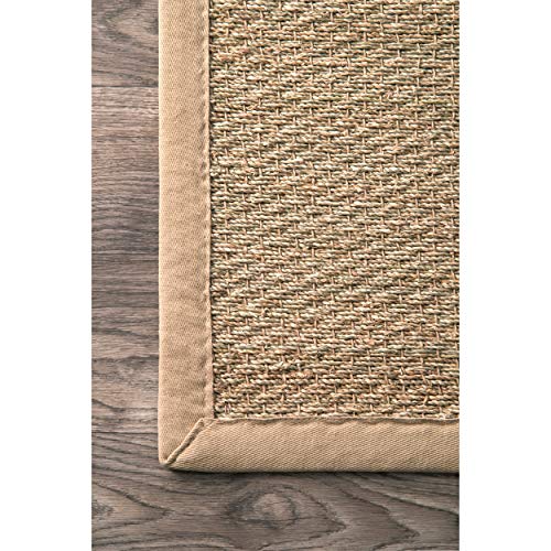 nuLOOM Elijah Farmhouse Seagrass Area Rug, 8' x 10', Beige Beachfront