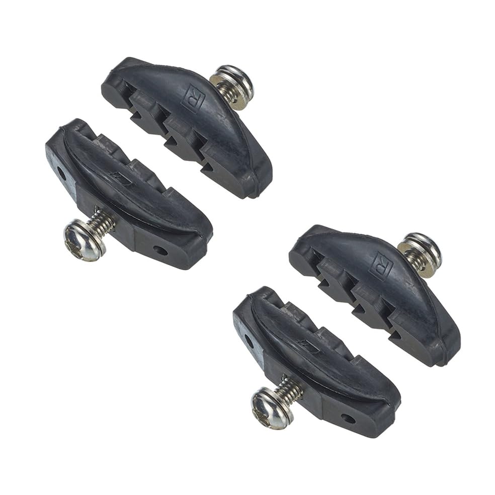 2 Pairs Road Bike Brake Pads, Bicycle Brake Shoes, Black Brake Shoes, for Aluminium Rims