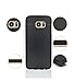 Samsung Galaxy S8, S8+ GOAT Gravity Selfie Case with Hands Free Nano Suction for Glass, Tile, Car GPS, & Most Smooth Surfaces (Black S8+)