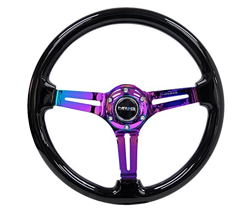 NRG REINFORCED STEERING WHEEL RST-018BK-MC + USPL STICKER
