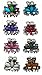 Set of 8 Mini Jaw Clips 0580-8