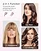 KIPOZI 9/10 Inch Small Flat Iron for Short Hair, Mini Hair Straightener, Lightweight & Portable Mini Flat Iron, Dual Voltage Travel Flat Iron (Black)