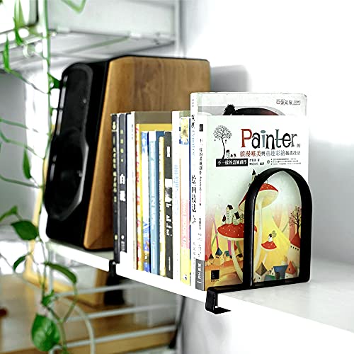 Bookends for Shelves HeavyDuty Clamped Book Ends Book Shelf Holders
