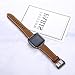 Dizywiee for Fitbit Blaze Leather Bands with Metal Frame, Classic Genuine Leather Wristband for Fitbit Blaze Replacement Fitness Strap Women Men