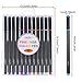 Mudder 12 Pieces Fine Point Pen Set, 0.4 mm Fine Point Markers Colored Sketch Drawing Pen Porous Fineliner Color Pen for Bullet Journaling and Note Taking, Non Bleeding