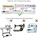 Kalevel 1/4 Quarter Inch Quilting Foot Patchwork Sewing Machine Quilting Presser Foot with Guide for All Low Shank Snap-On Singer, Brother, Babylock, Janome, Juki, Kenmore, New Home, Elna and More