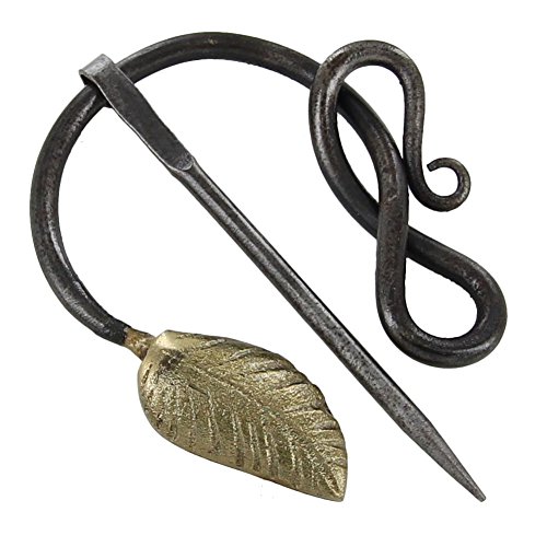 ™ Hand-Forged Viking & Celtic Cloak Pin Brooch – Medieval Fibula for Costumes, Reenactments, Cosplay & Historical Dress Accessories