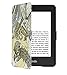 OMOTON Kindle Paperwhite Case Cover -The Thinnest Lightest PU Leather Smart Cover Kindle Paperwhite fits all Paperwhite generations prior to 2018 (Will not fit All new Paperwhite 10th), Black Gray Map
