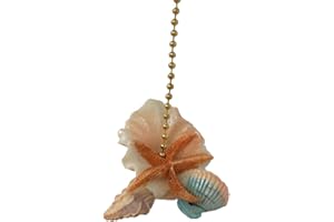 CLEMENTINE Starfish Seashells Sea Shell Beach Fan Light Pull