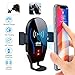 DM Wireless Car Charger Mount, Fast Charging Automatic Clamping Car Air Vent Phone Holder Compatible with iPhone 12/12 Pro Max/11/11 Pro Max/Xs Max/XR/XS/Samsung Galaxy S21/S10 & Other Smartphone
