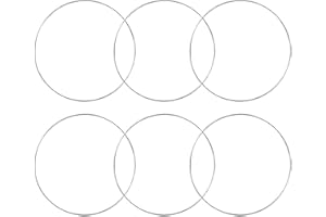 6Pcs Metal Rings for Crafts, 12 Inch Sturdy Silver Metal Wreath Rings, Rust-Resistant Multi-Use Wreath for Making Wedding Dec
