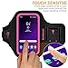 RUNBACH Armband for Galaxy S9,Running Exercise Gym Bag with Fingerprint Touch/Key Holder and Card Slot for Samsung Galaxy S9 (Pink)