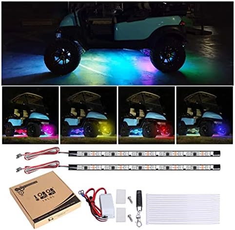 10L0L Golf Cart Lights Underglow Neon Accent Strip Multicolor LED Lights Kit Fits EZGO Club Car Yamaha Golf Cart and So on Water Resistant Tubes (Battery Input 12V-65V) 10L0L Golf Cart Lights Underglow Neon Accent Strip Multicolor LED Lights Kit Fits EZGO Club Car Yamaha Golf Cart and So on Water Resistant Tubes (Battery Input 12V-65V)